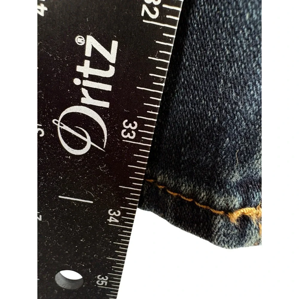 True Religion Ricky Relaxed Straight Leg‎ Jeans Mens 40 Blue Denim Flap Pockets